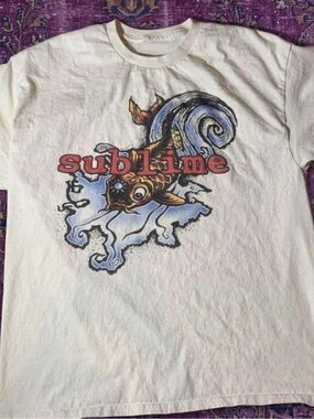 Sublime White with Multi-Color Print